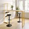 Flash Furniture Jura Metal Bar and Wine Table w/2 Slanted Shelves for Bottle Storage and Hanging Glass, Gold Frame NAN-F-HY-B23102-GLDMRBL-GG - alternate 6
